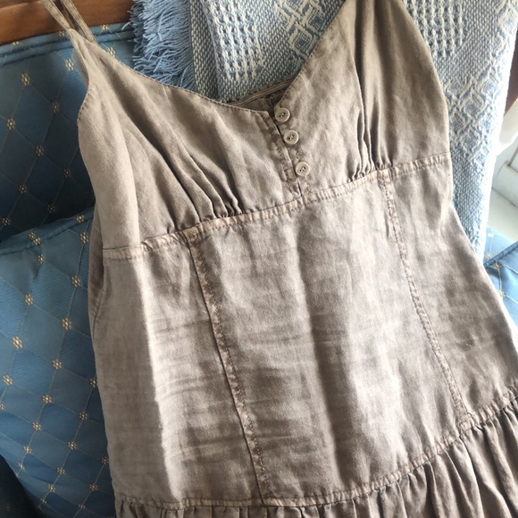 Brown strapped dress - Picture 2 of 4